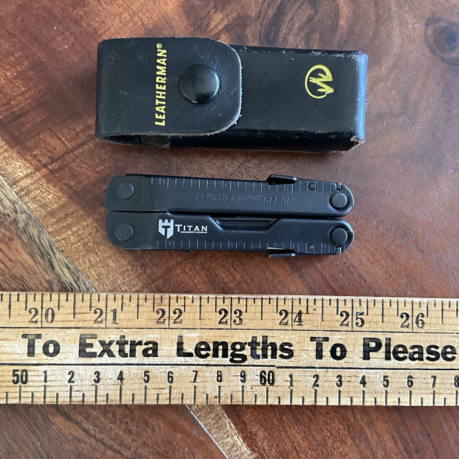 Leatherman Rebar Multi-Tool Black Oxide With Leather Sheath Fantastic Mint A+