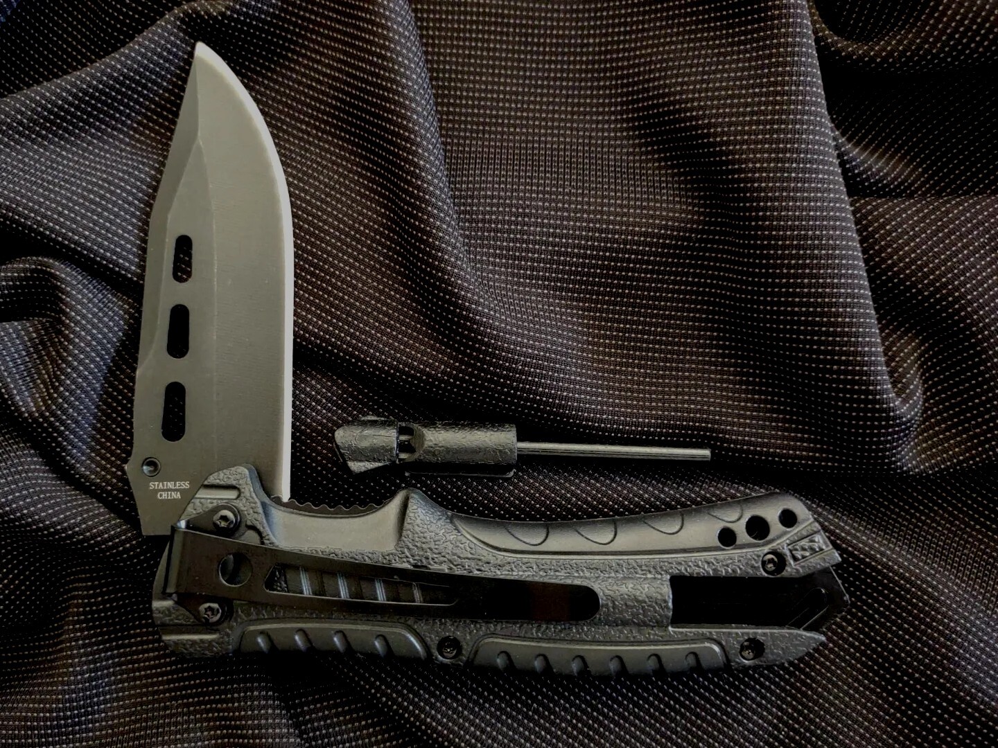8″ Black Spring Assisted Locking Pocket Knife Folding Tactical Rescue Camping