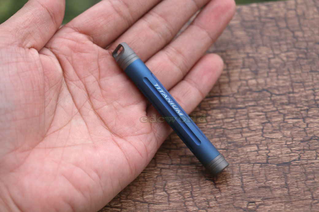 Titanium Portable Outdoor Survival Pill Capsula Case Waterproof Box YQT-2F EDC