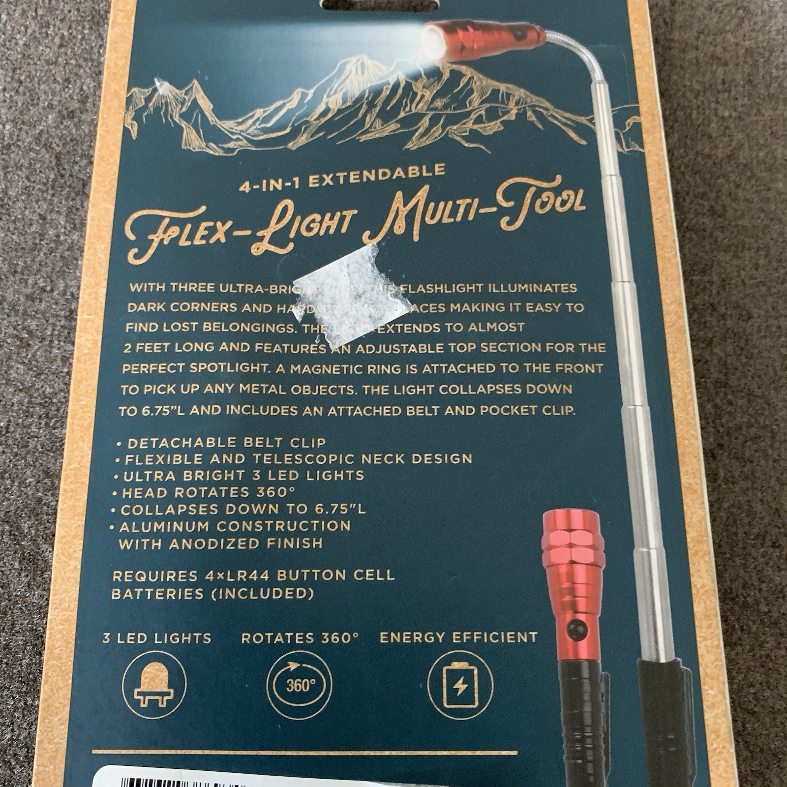 Adventure Men’s Four-in-One Extendable Flexi-Light & Multi-Tool