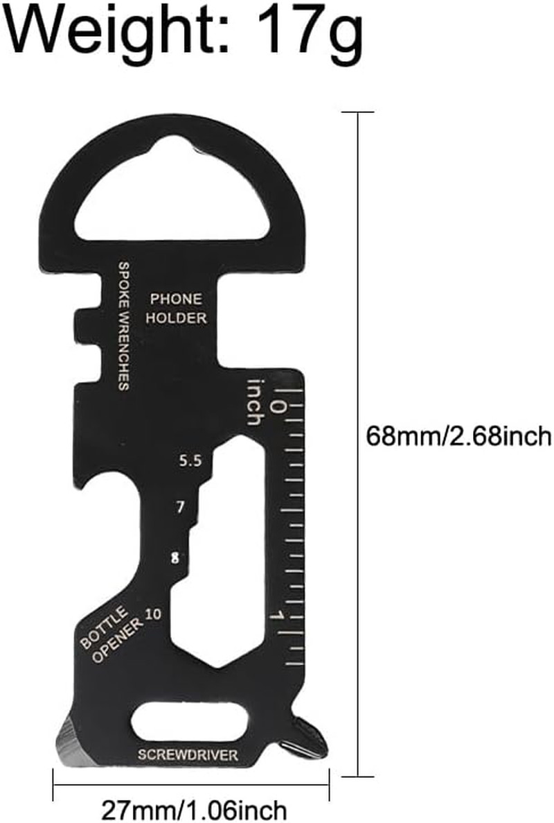 3 Pack Keychain Multitool Mini EDC Multitool Small Pocket Multi Tool Pry Bar Bot