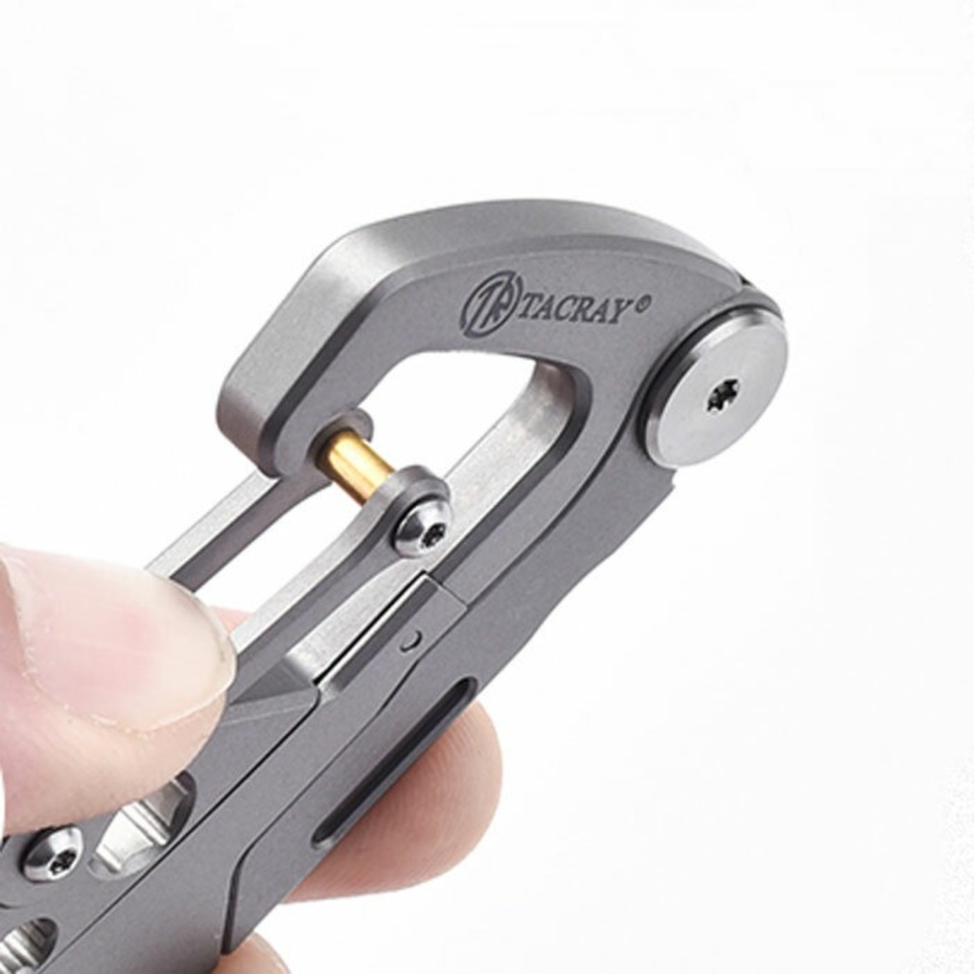 7 in 1 TC4 Lsand Multi Tools Key Chain Carabiner Outdoor Folding Scalpel EDC