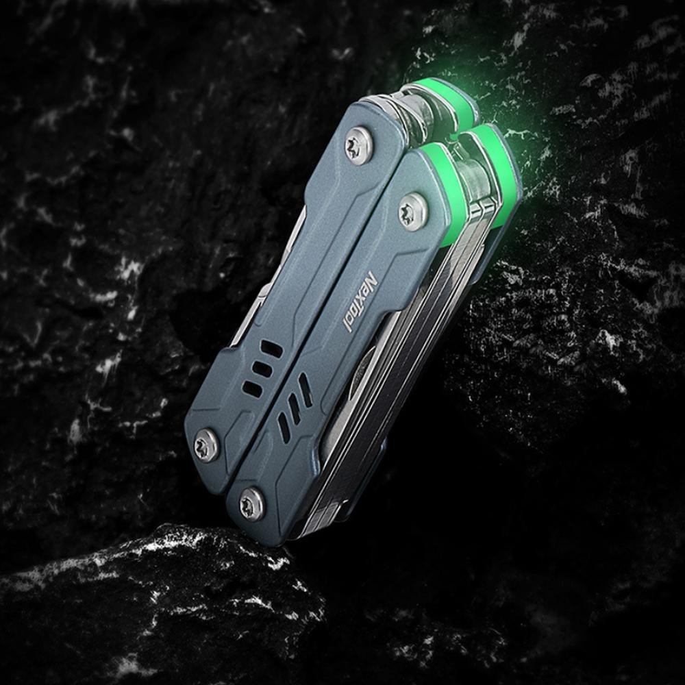 Alicate multifuncional NexToo S11l Mini Sailor 11 en 1 EDC, (color negro)