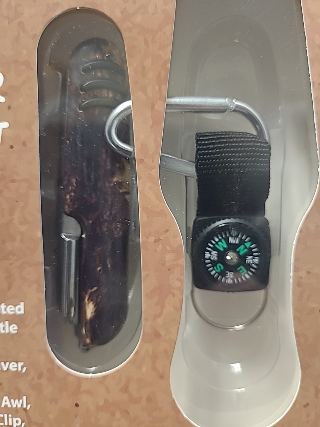 Peak & Pine 15 Tools In 1 Outdoor Gift Set Knife Keyring Compass New-Sealed