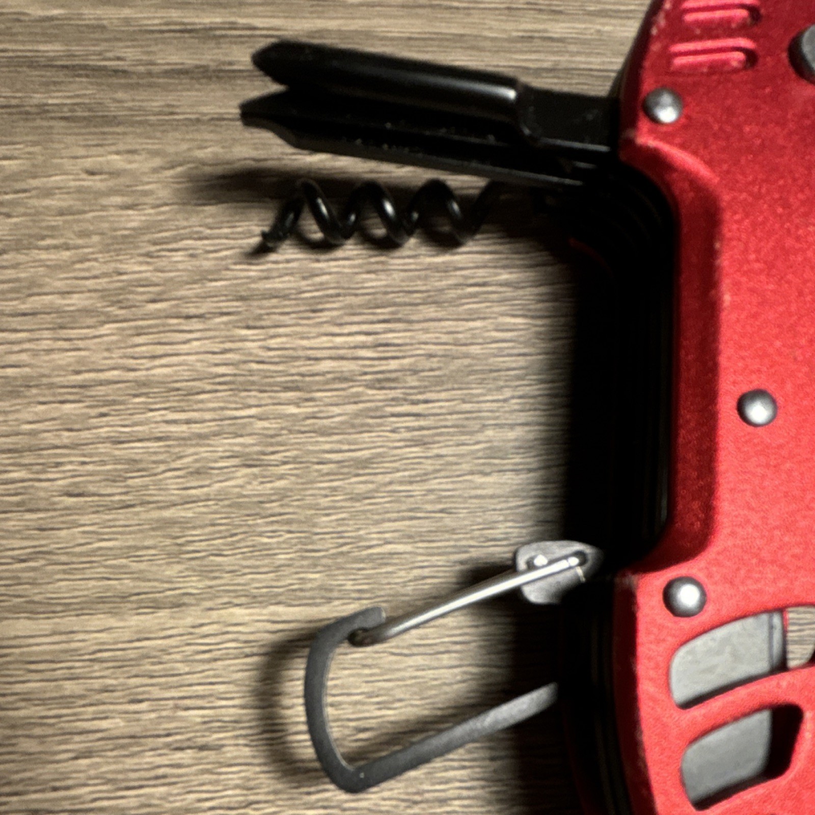 smartstickx Red Multi-Tool, Stainless Steel, Knife, Scissors, Bottle Opener
