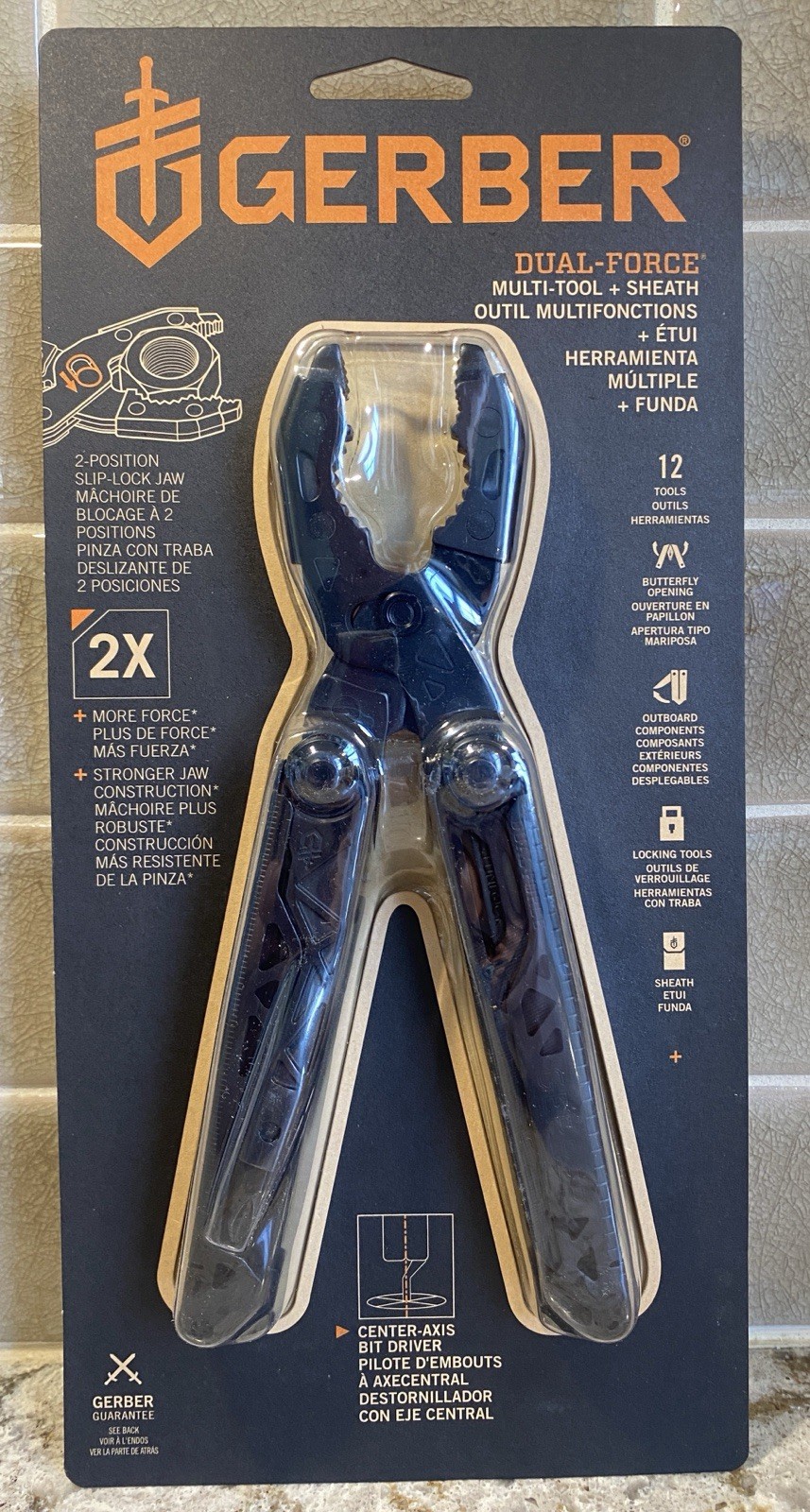 Gerber Dual Force Multi-Tool Black Heavy Duty Pliers + Sheath NEW 10195256 NEW