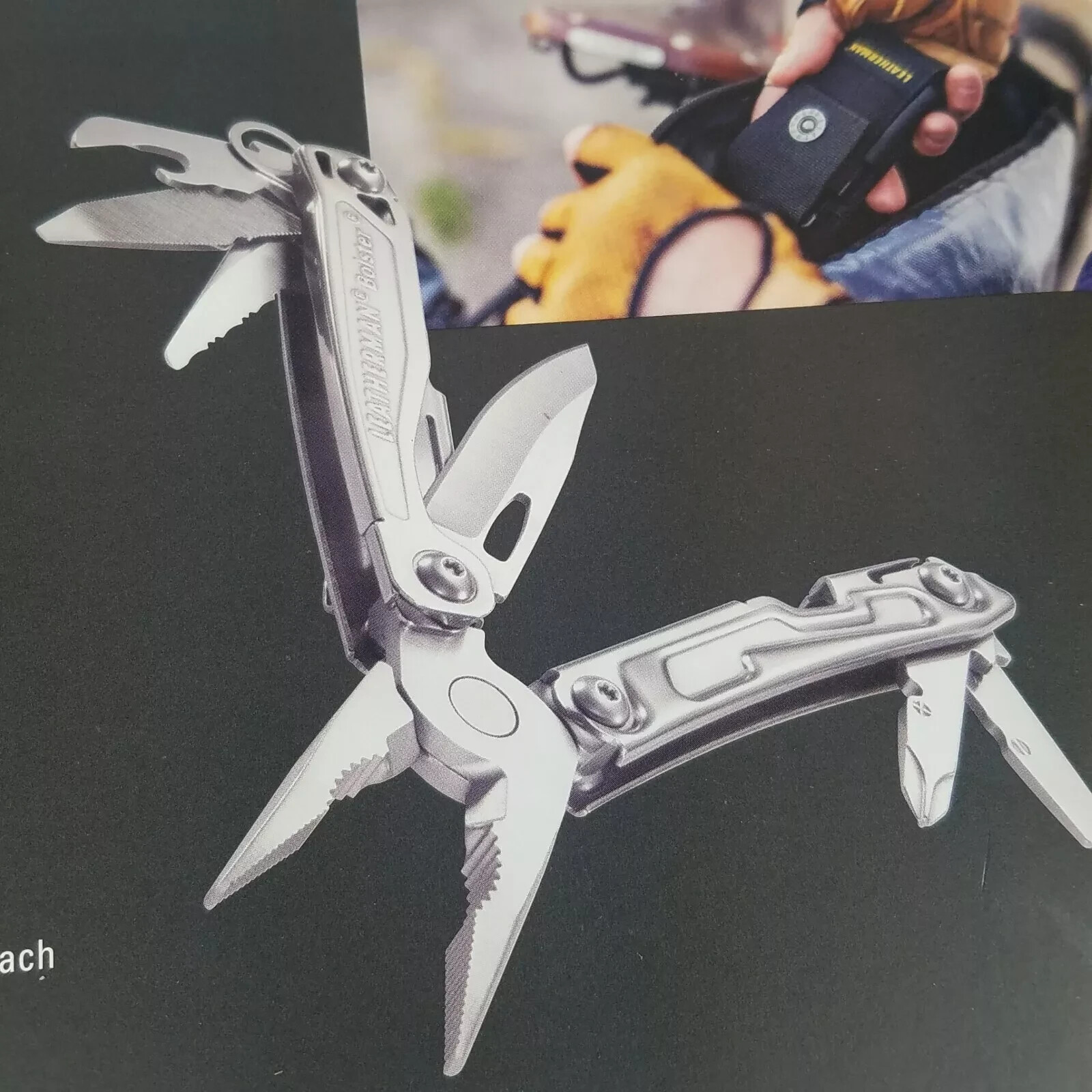 LEATHERMAN BOLSTER Multi Tool Pliers Pocket Knife & Nylon Sheath NEW