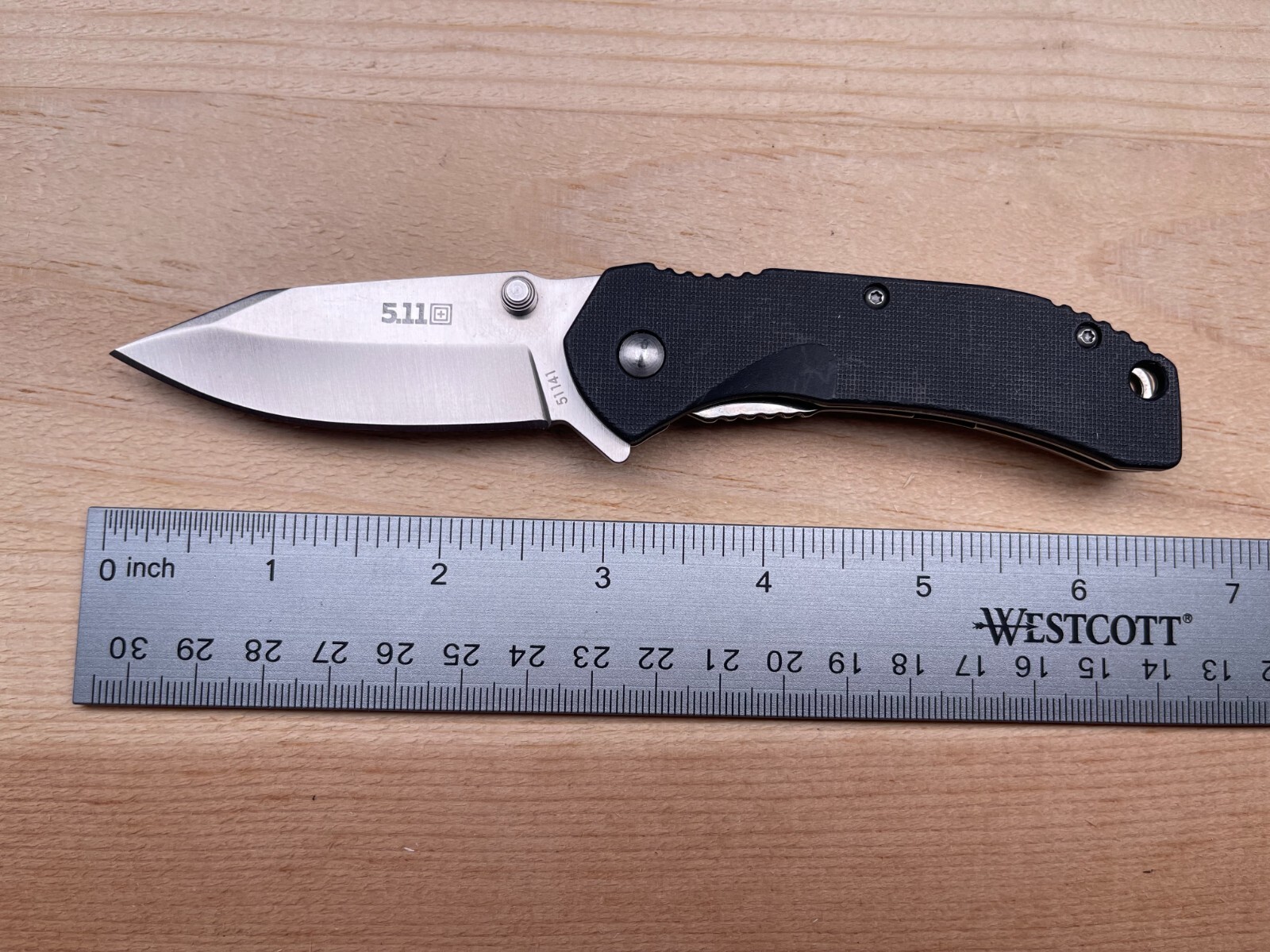 5.11 Tactical Folding Pocket Knife 51141 – Black/Silver Handle 03/20