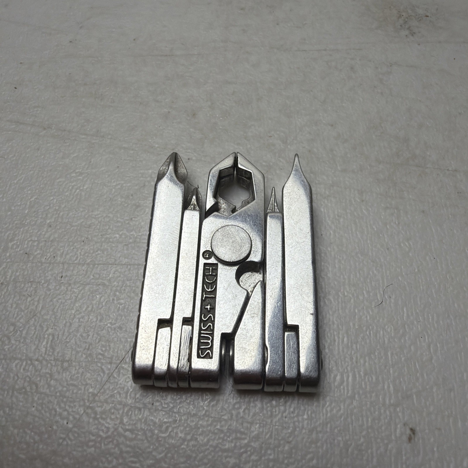 Vintage Swiss-Tech Micro Plus Utility Tool 8 In 1 Good Condition Fast Shipping
