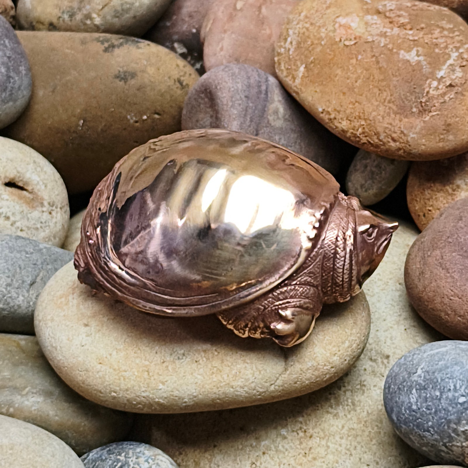 Purple pure Copper Soft-shelled turtle ornament Solid Artistic handcraft statue