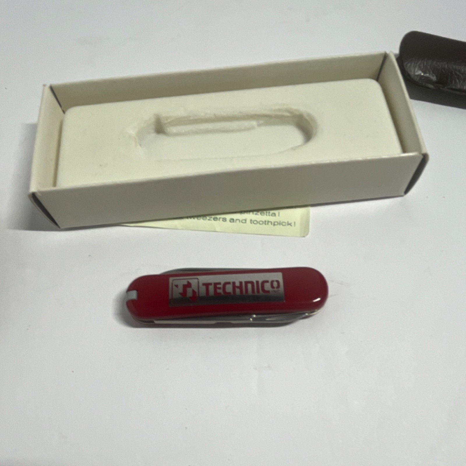 Victorinox Red Multi-Tool Knife Scissors Nail File Stainless Steel Straight Edge