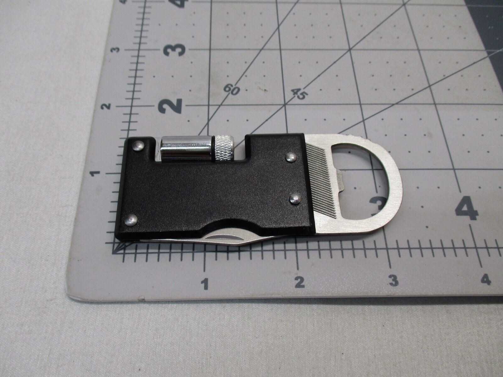 MULTI-FUNCTION BOTTLE OPENER EDC TOOL KNIFE FLASHLIGHT CUTTER SURVIVAL CARRY