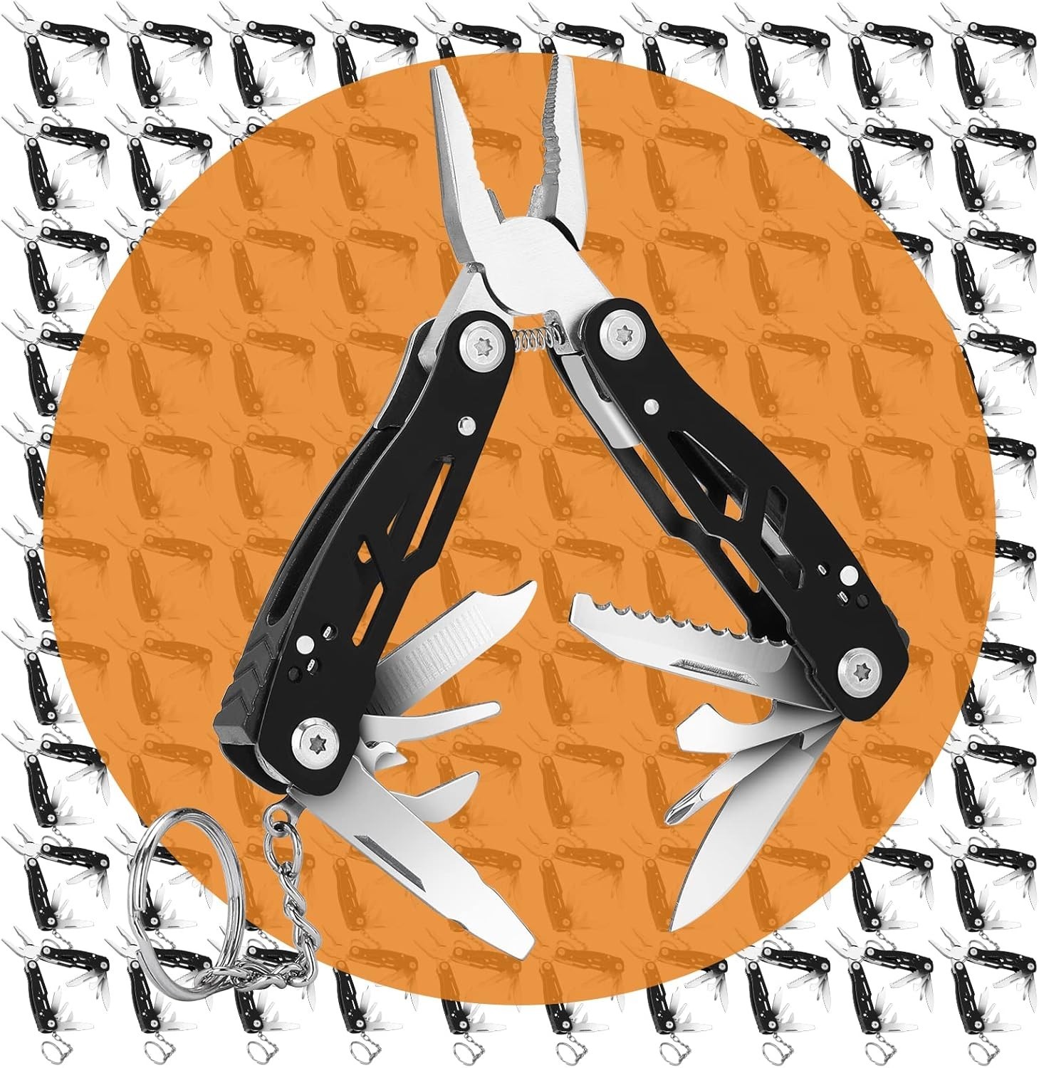 Mini Multitool Knife 12 in 1 Small Pocket Multi Tool with Knife and Pliers