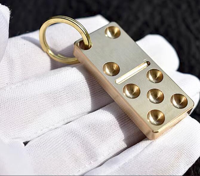 Brass/Copper Small Pendant EDC Portable Creative Chain Pendant Ornamen Adult Toy