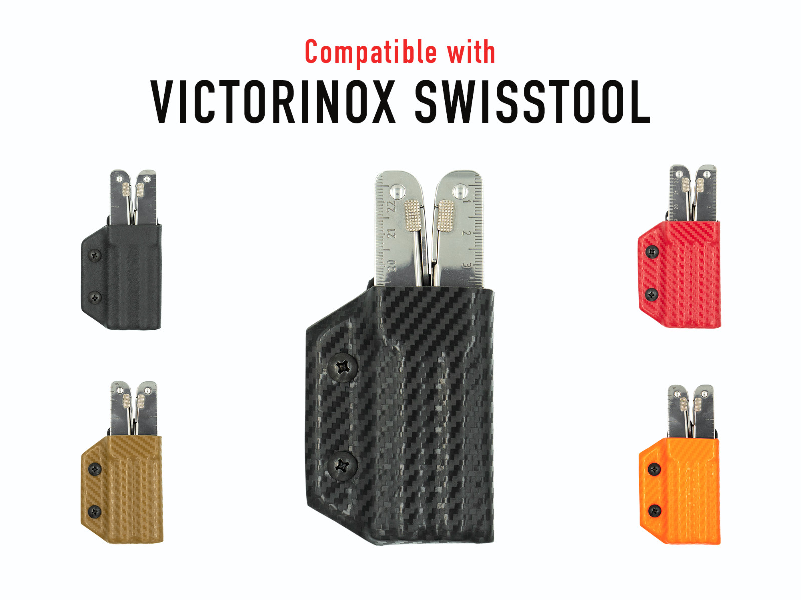 Clip & Carry Kydex Multitool Sheath – Victorinox SwissTool – USA Made