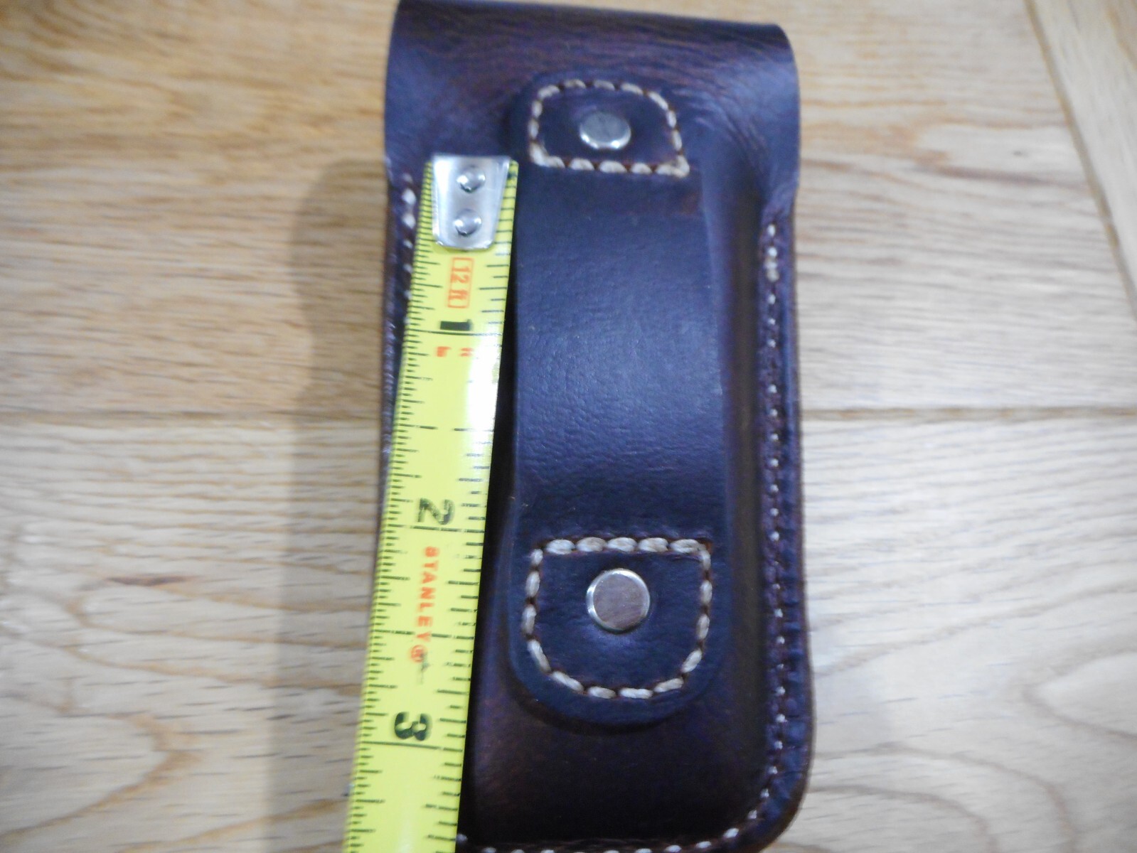 Leatherman Surge. Crazy Horse leather sheath. plain flap. Sheath only.