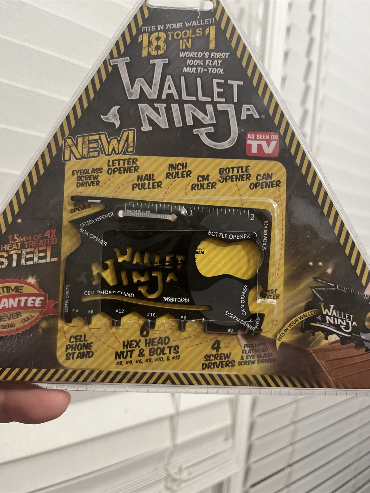 WALLET NINJA 18 Tools in 1 Flat Multi Tool, AS SEEN ON TV Fits in Wallet NWT