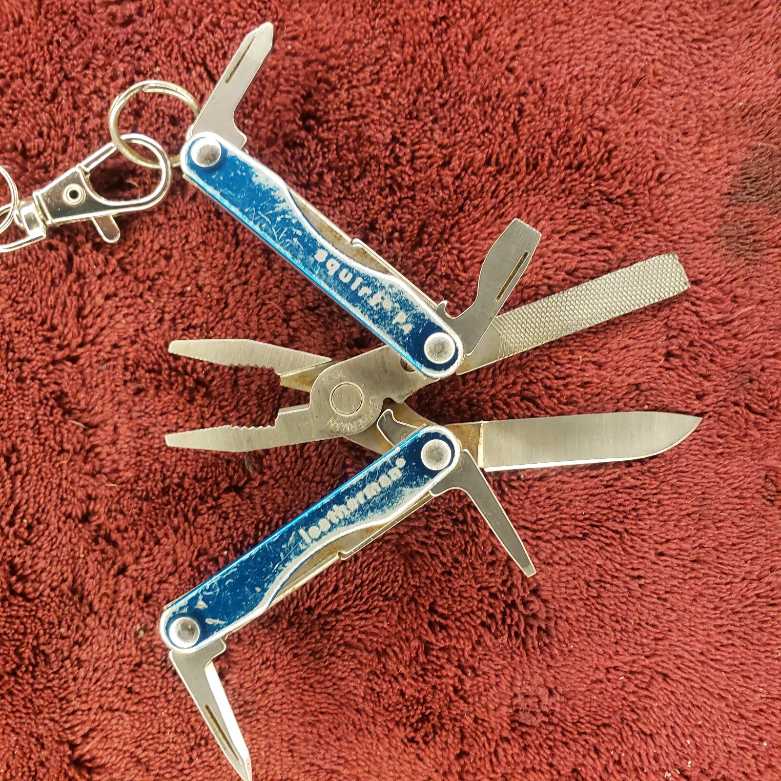🔪🔪 Leatherman Squirt P4 Multi-Tool Blue Keychain