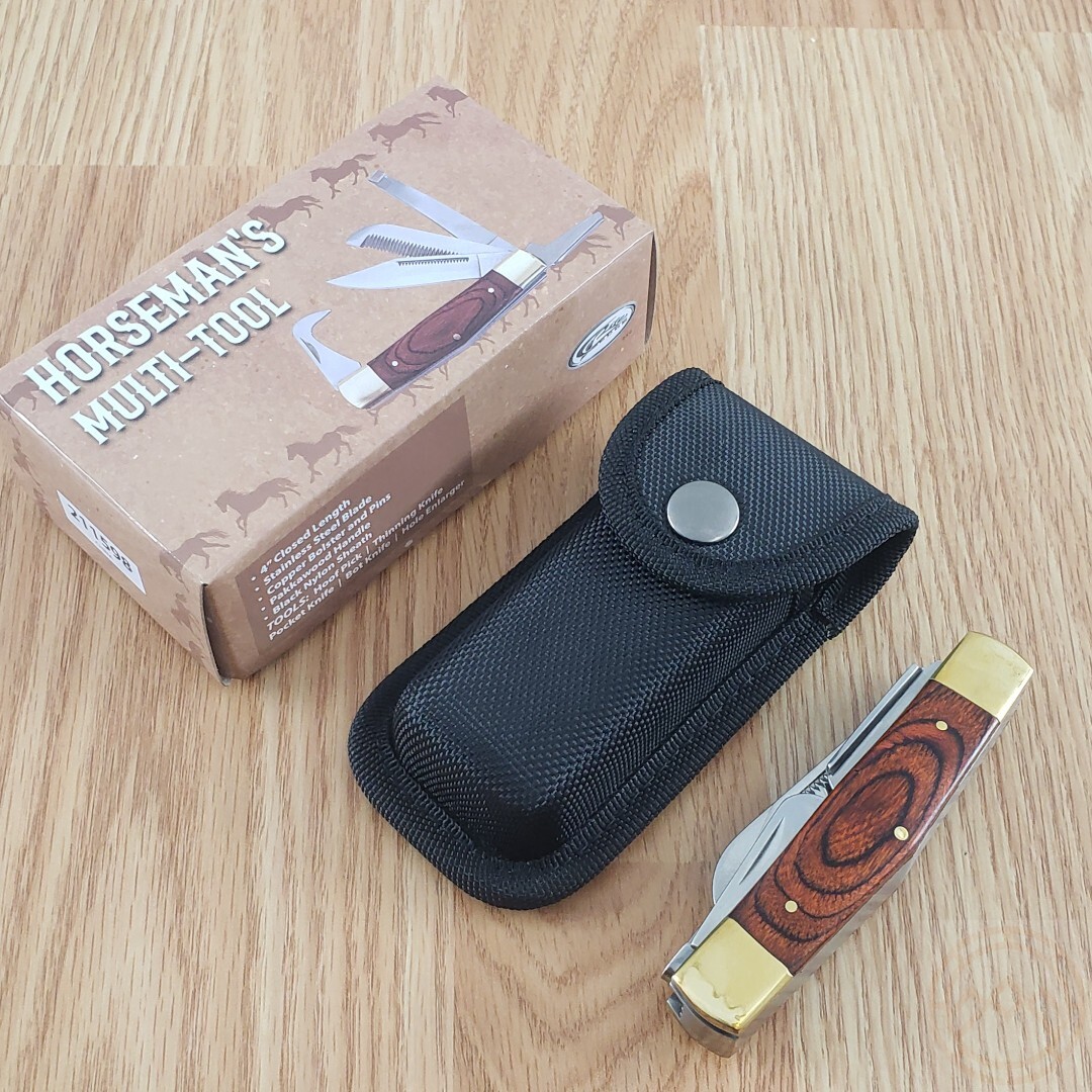 Rite Edge Horseman’s Multitool 5 Tools For Horseman Maintenance Pakkawood Handle