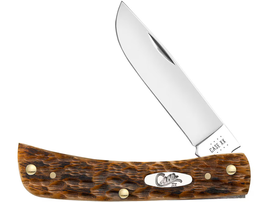 Case Sod Buster Jr Pocket Knife 2.88″ Skinner Carbon Steel Mirror Polished Blade