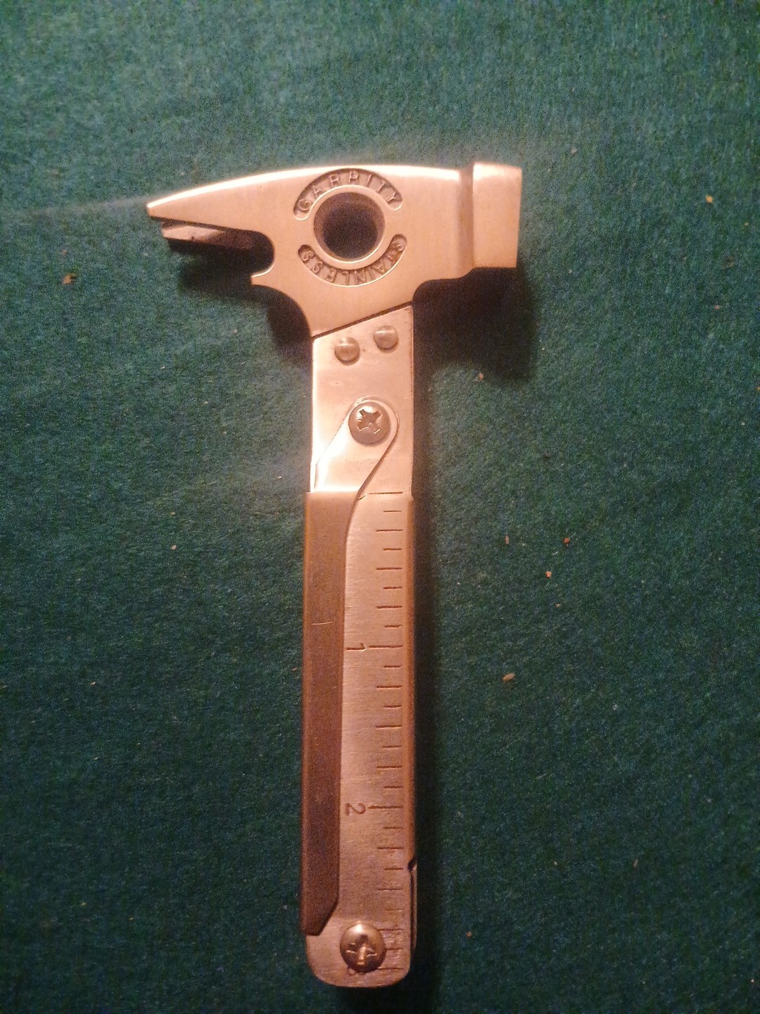 OLD GARRITY CLAW HAMMER MULTI-TOOL, SAW, KNIFE BLADES SET & CASE
