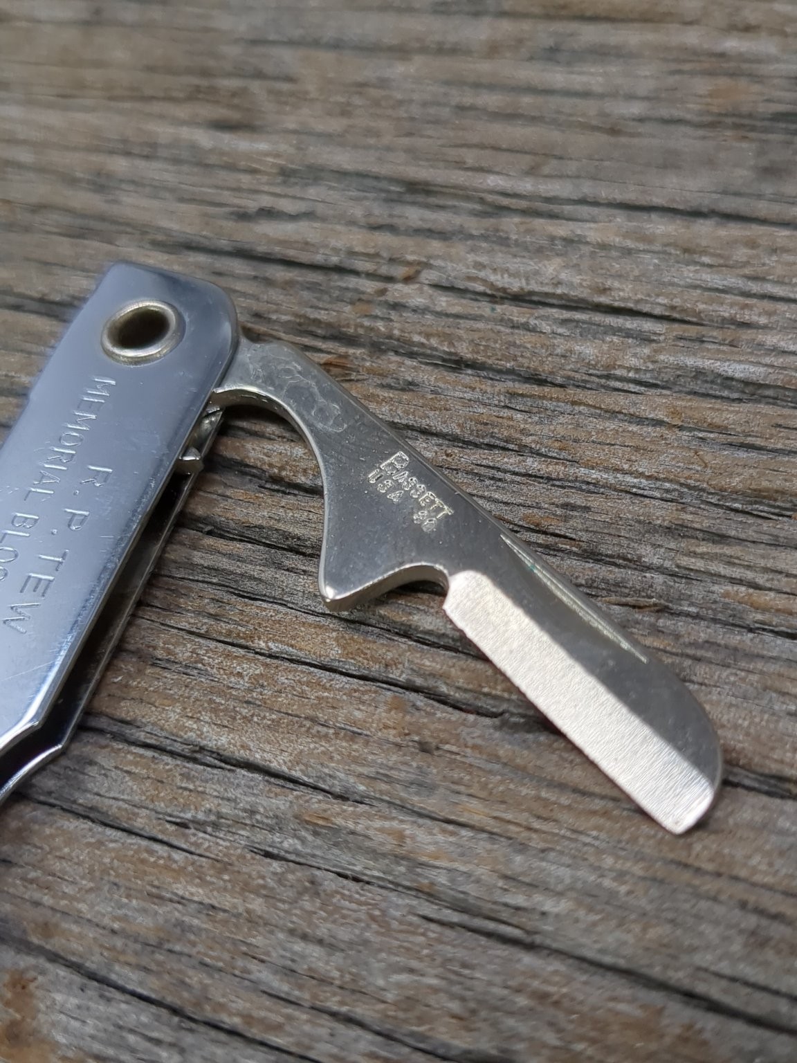 BASSETT Multi-Tool Pocket Can Bottle Opener Screwdriver Vintage 1980 USA Made