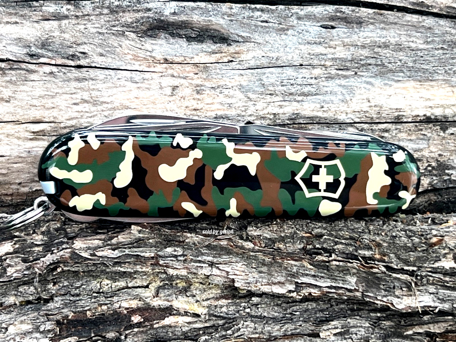 Swiss Army Knife, Climber Green Camouflage Camo Victorinox 1.3703.94, New In Box