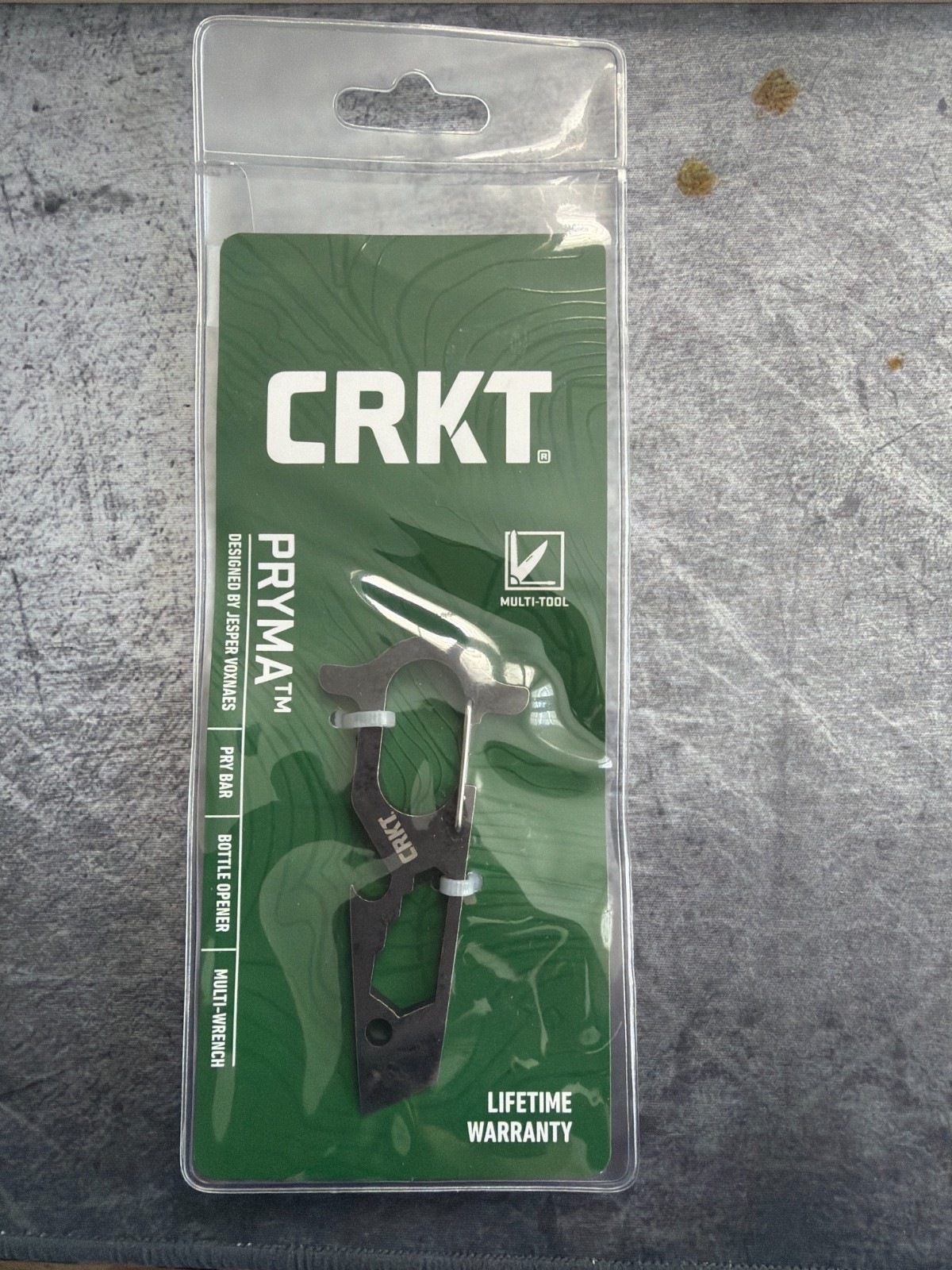 CRKT EDC Pocket Multi-Tool – Pryma 6 Tools 3.23 ” Long 0.9 OZ Carbineer Clip