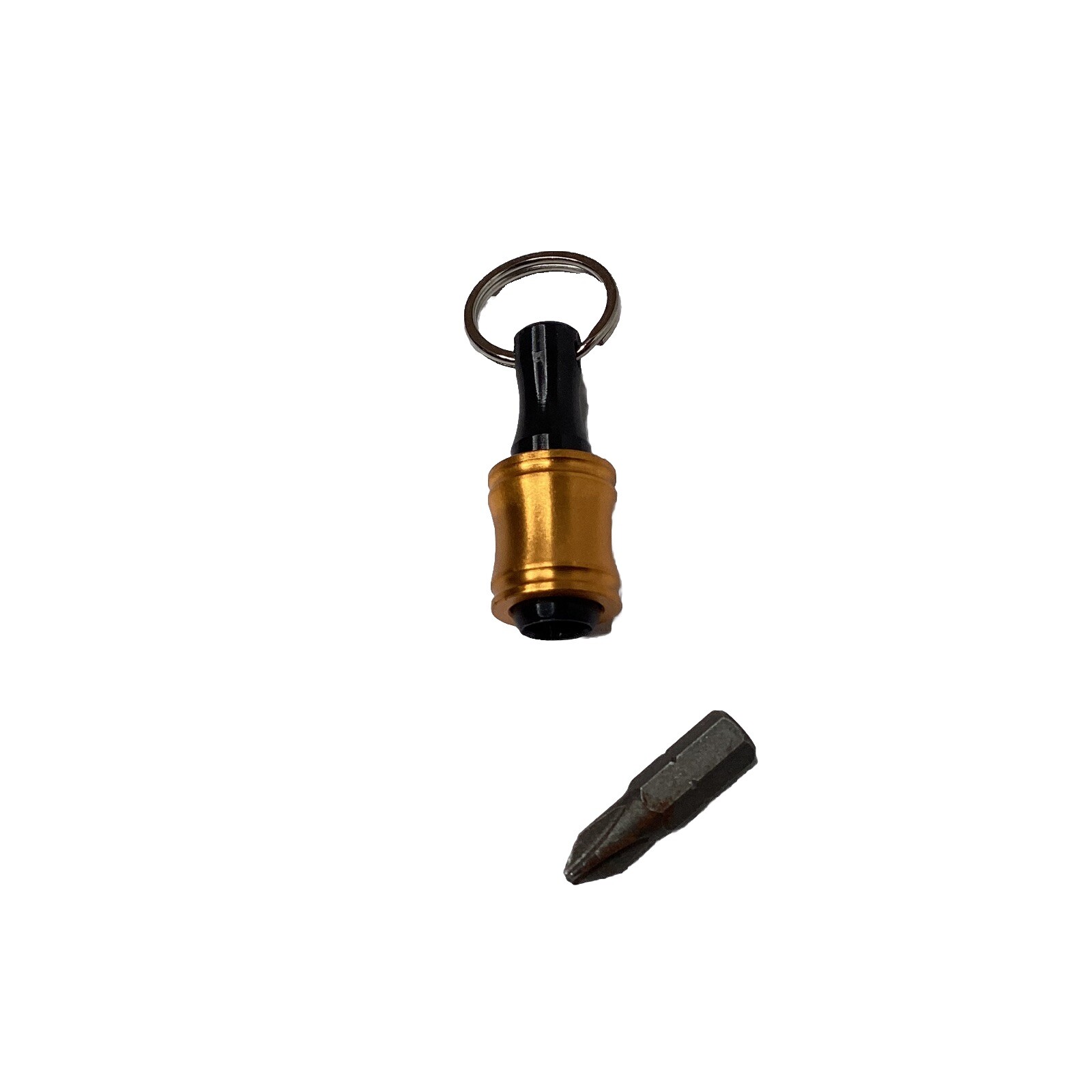Keychain Tool 1/4 Inch Hex Bit 6 Piece With Carabiner Colorful Aluminum Gift