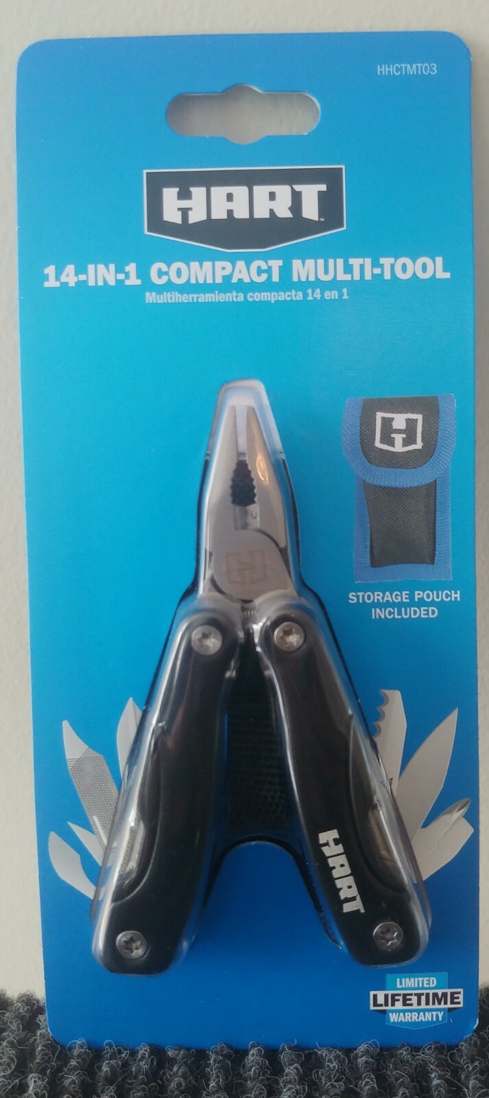 Hart 14-IN-1 Compact Multi-tool w/ Carrying Pouch AND 2-pc Folding Utility Knife