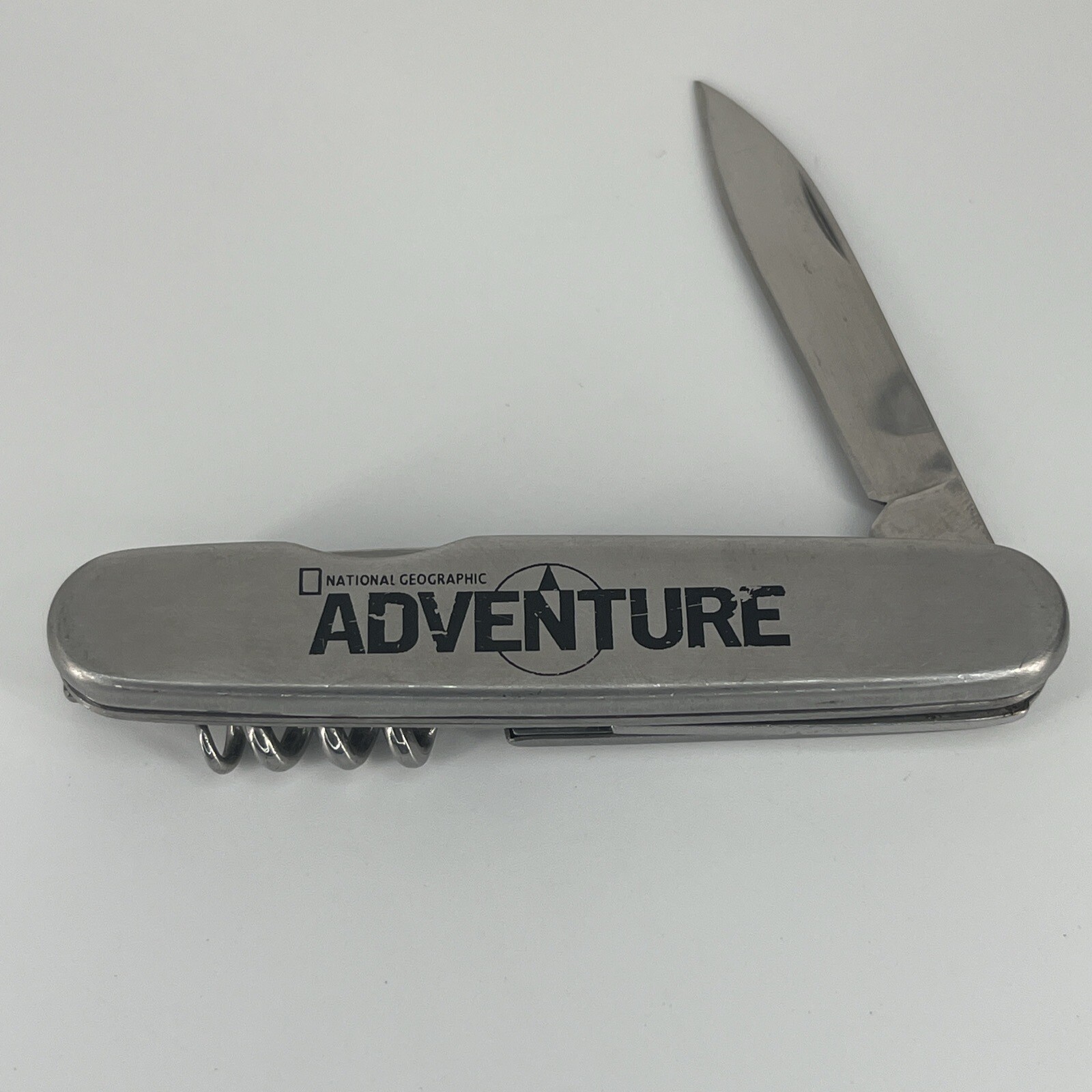 National Geographic Adventure Folding Knife Multi-Tool Bottle Opener Corkscrew