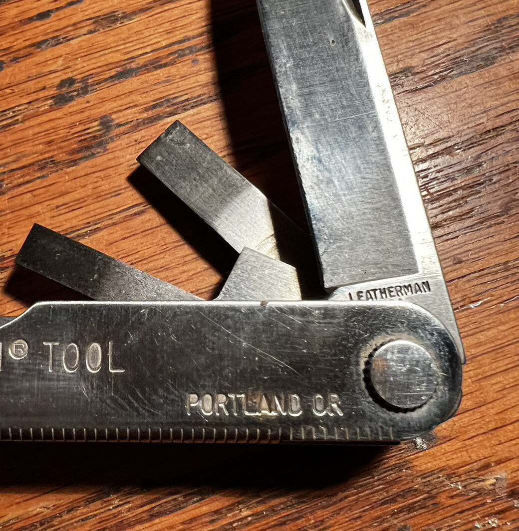 Vintage Leatherman Pocket Survival Multi-Tool TM 1325473 Made In USA