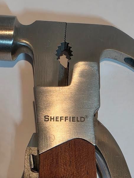 Sheffield The Hammer 14-in-1 Multi-tool Polished Stainless Steel Hardwood Handle