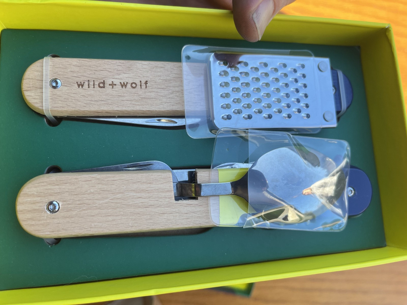 Wild + Wolf Alfresco 9-in-1 Camping Multi Tool Set Hiking Travel Utensils Knife