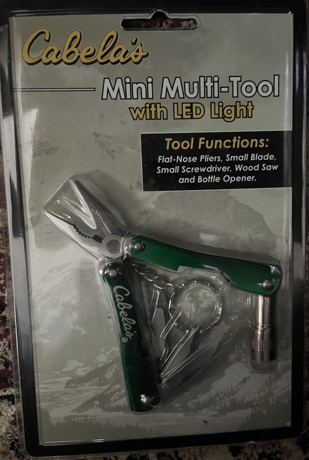 Cabela’s Mini Multi-Tool with LED Light — Factory Sealed