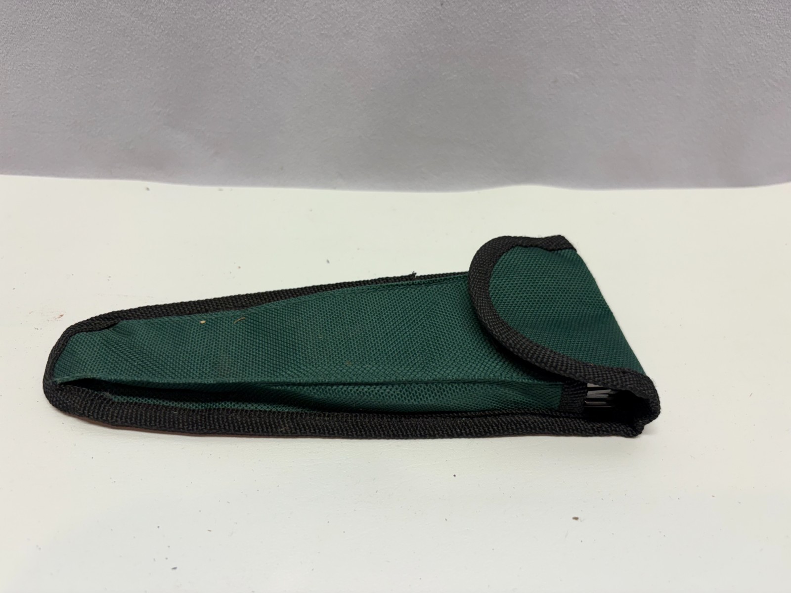 multi tool camping knife 10 tools green handle and pouch with shears 8″ long