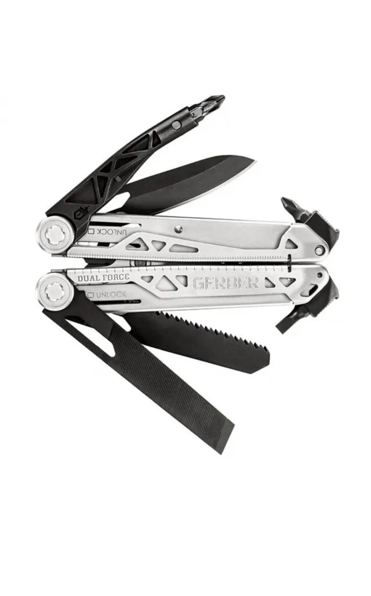 ~~Gerber Dual-Force Multi-Tool Pliers Black (12-in-1) NEW