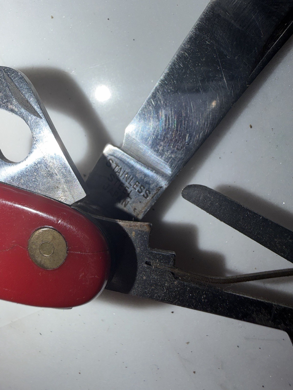 Vintage Japanese Multi-Tool Pocket Knife 1970s Swiss Style Seki Japan Camp Knife