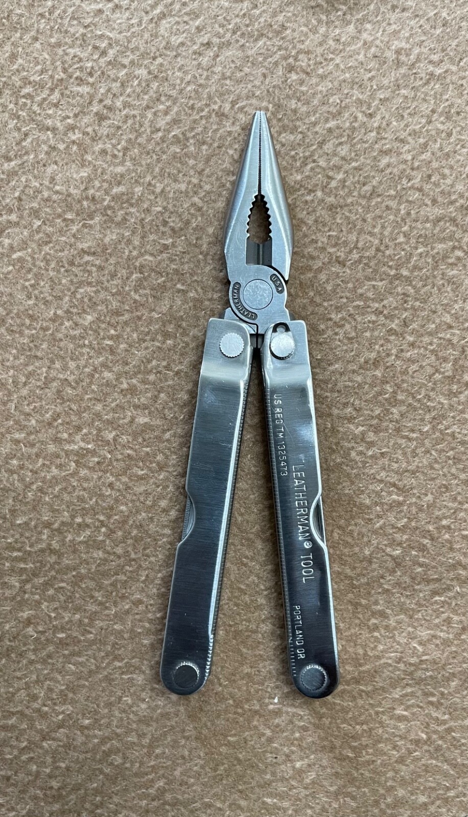 VINTAGE NEW NEVER USED ORIGINAL LEATHERMAN MULTI TOOL TM1325473 WITH ORIG. CASE
