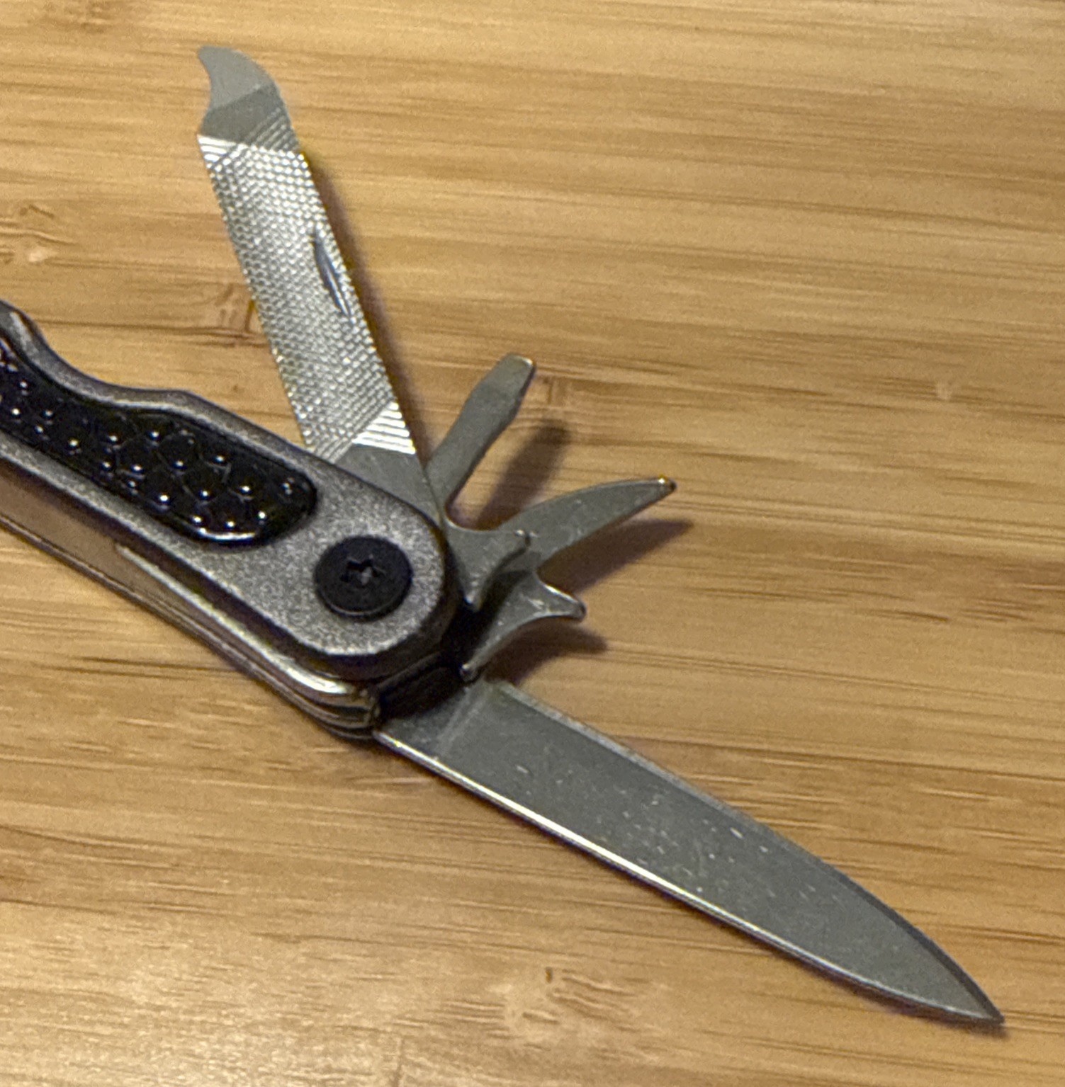 NOS Craftsman Mini Multi Tool 10-in-1 Grey Knife Cutter Opener Stainless 38842