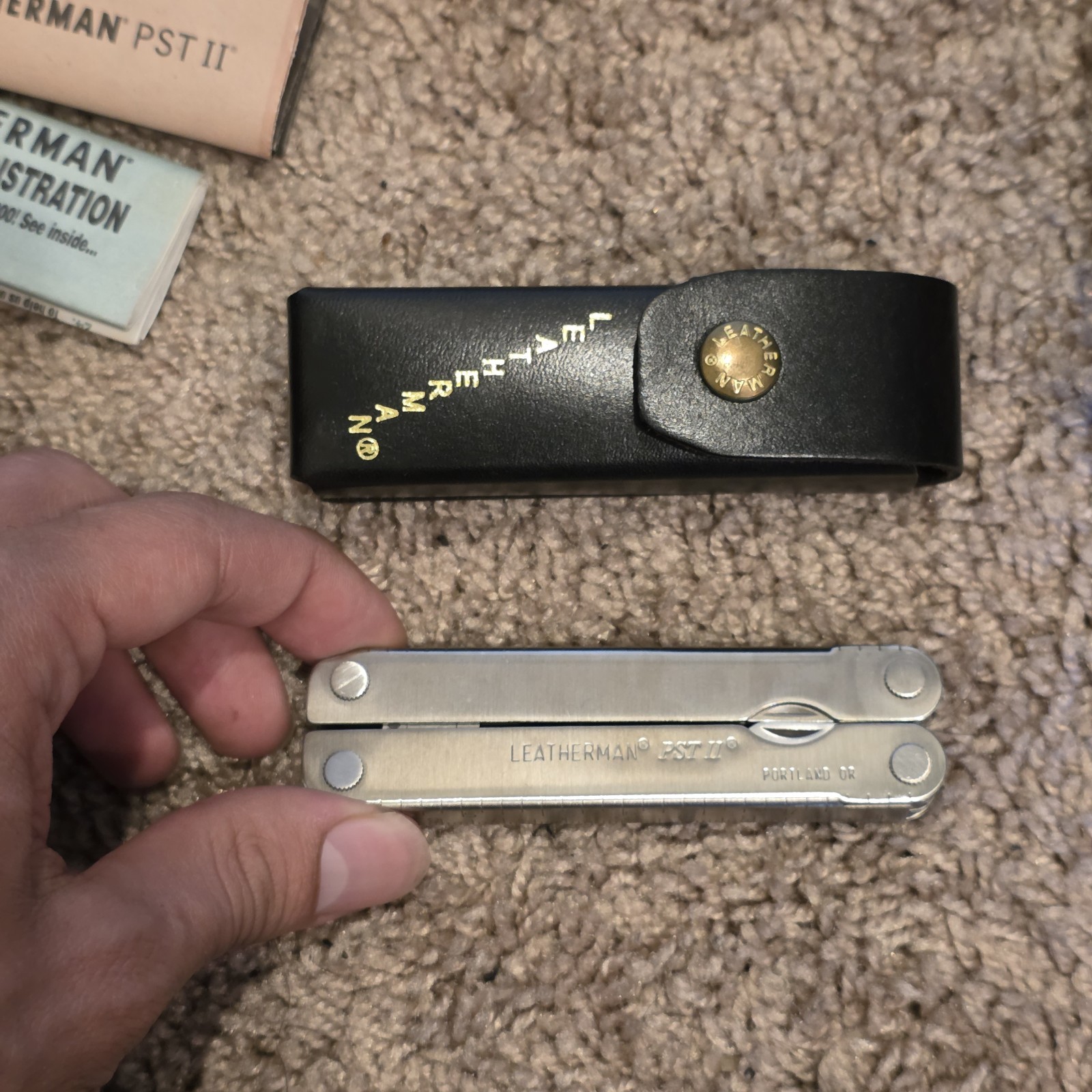 Rare Leatherman PST II Multi-Tool New NOS with box papers and sheath 1998