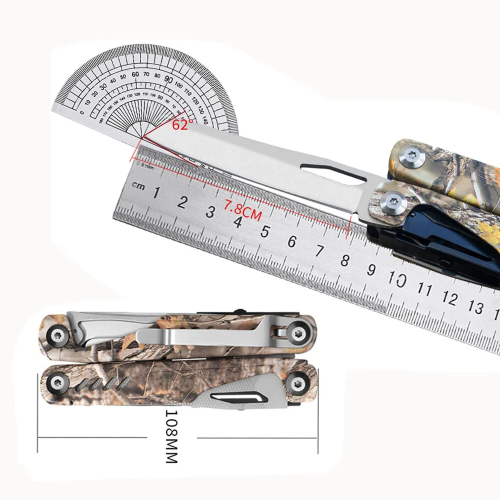 Multitool Folding Knife Multi functional Pocket Pliers Outdoor Portable Camping