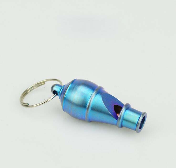 Titanium Alloy Whistle Training Warning Tool Pendant Keychain EDC Outdoor Tools