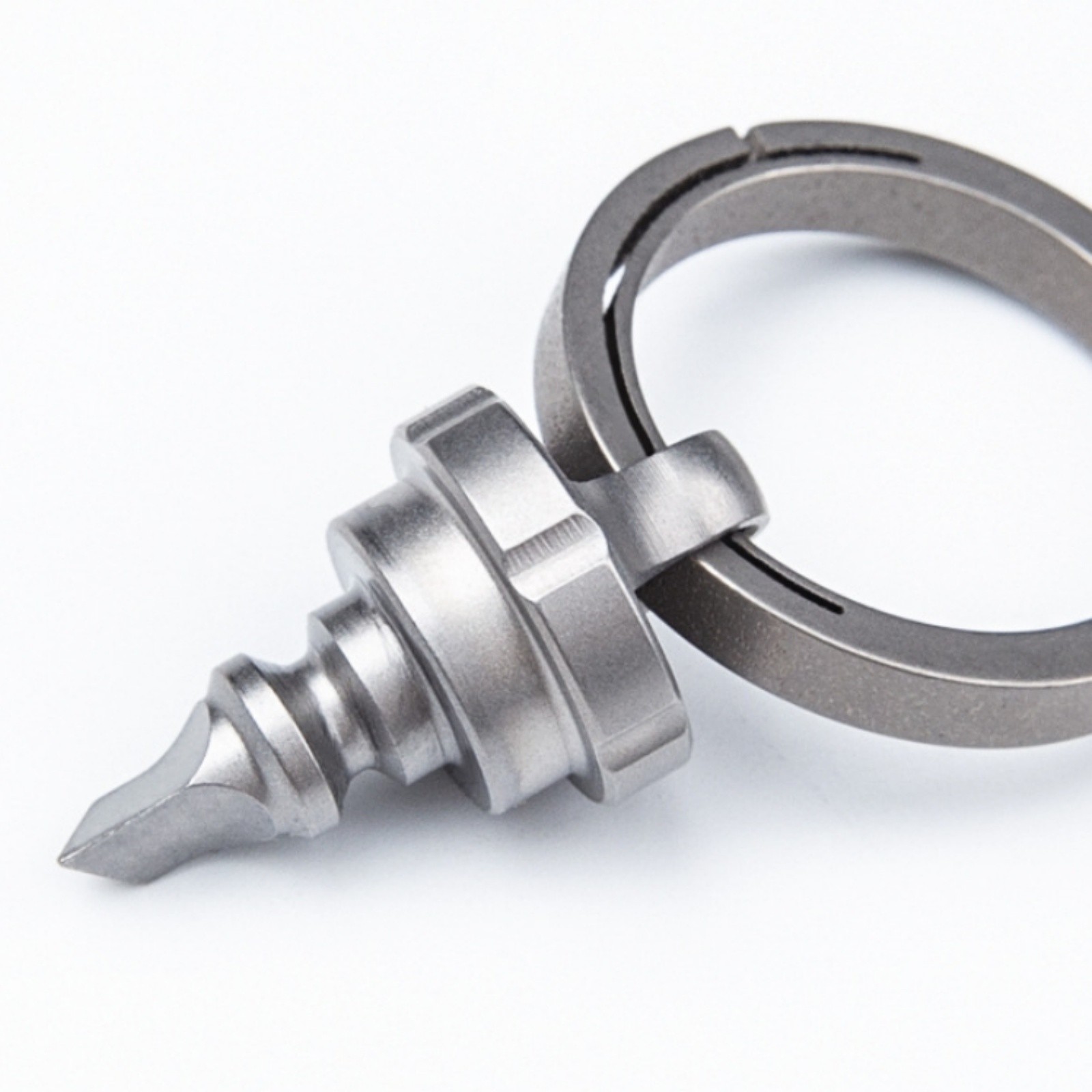 Titanium Alloy Quick Release Keychain Belt Clip Car Key Holder Ring EDC Durable