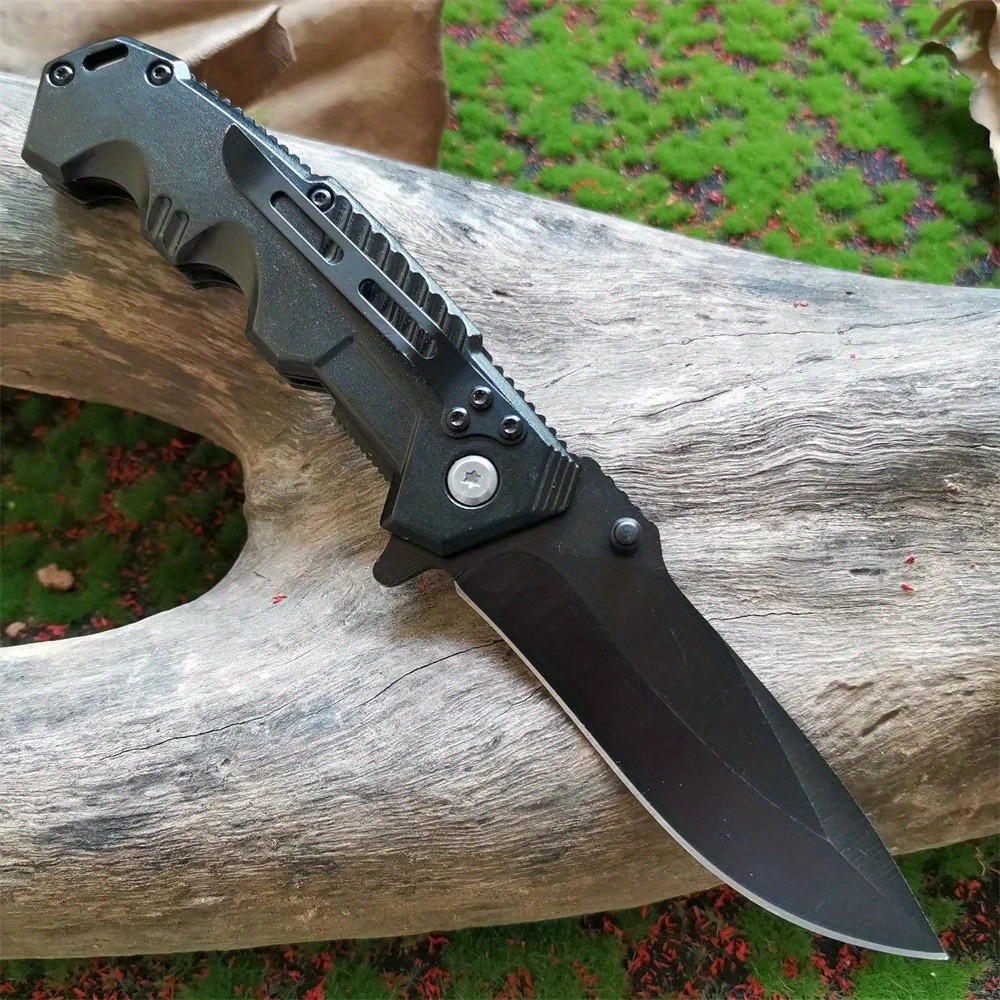 Steel EDC Pocket Knife Bearing Lock Safety – Compact Portable Design for Camping