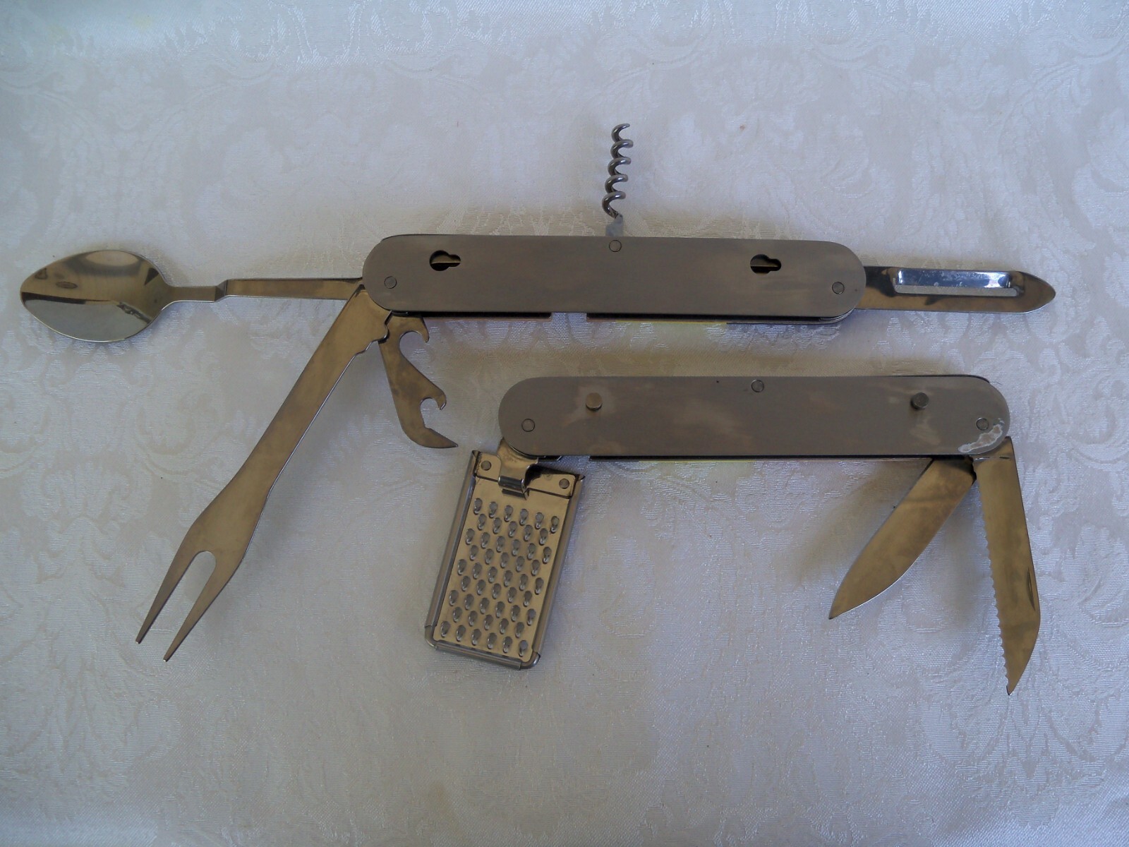 Camping & Kitchen 9-in-1 Steel Multi Tool with Wood Handle Marked W+W New/No Box