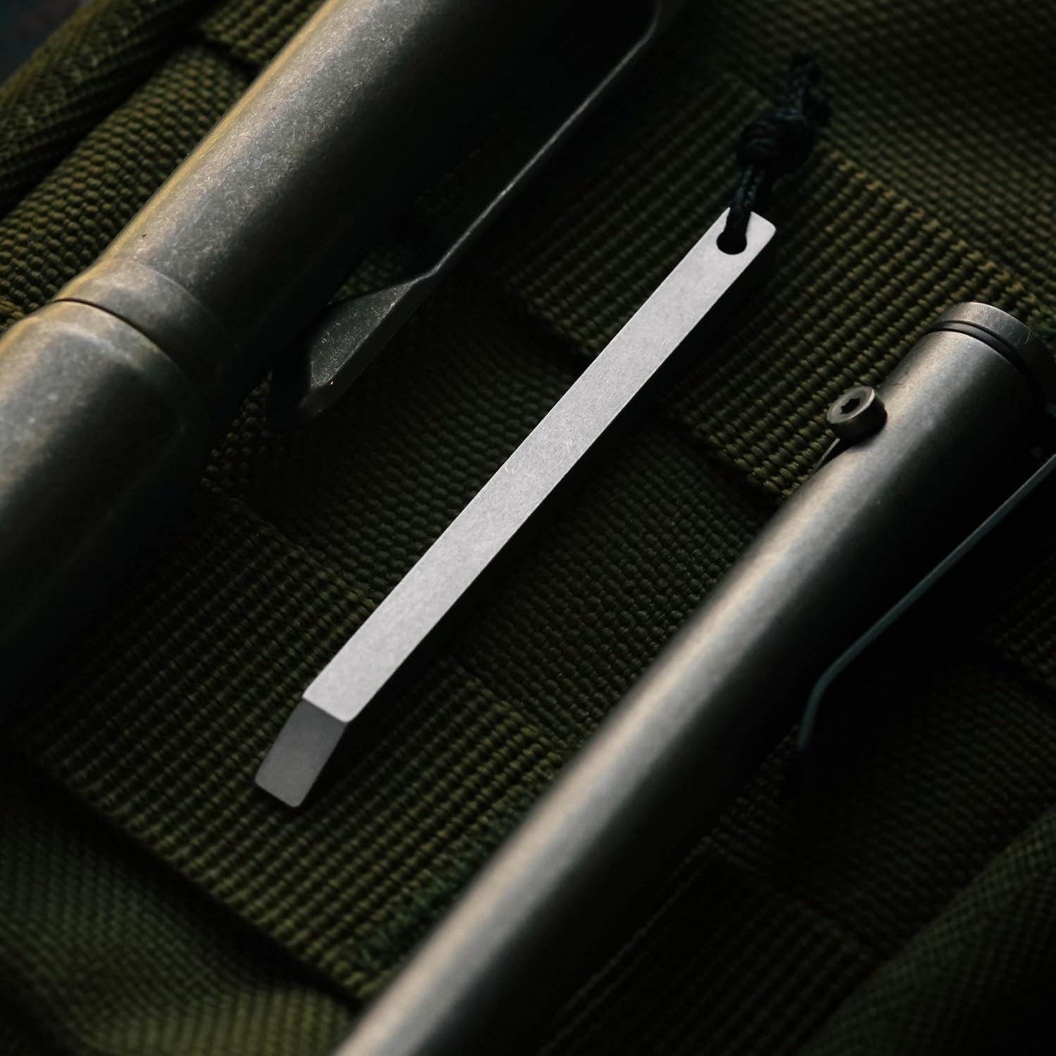 The Mighty Bar Mini- Titanium Keychain Pry Bar Ultra Minimalist Slim EDC Small