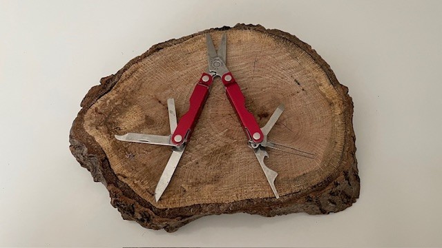 Leatherman Micra RED Anodized Handled Stainless Steel Multi Tool Scissors ,Knife