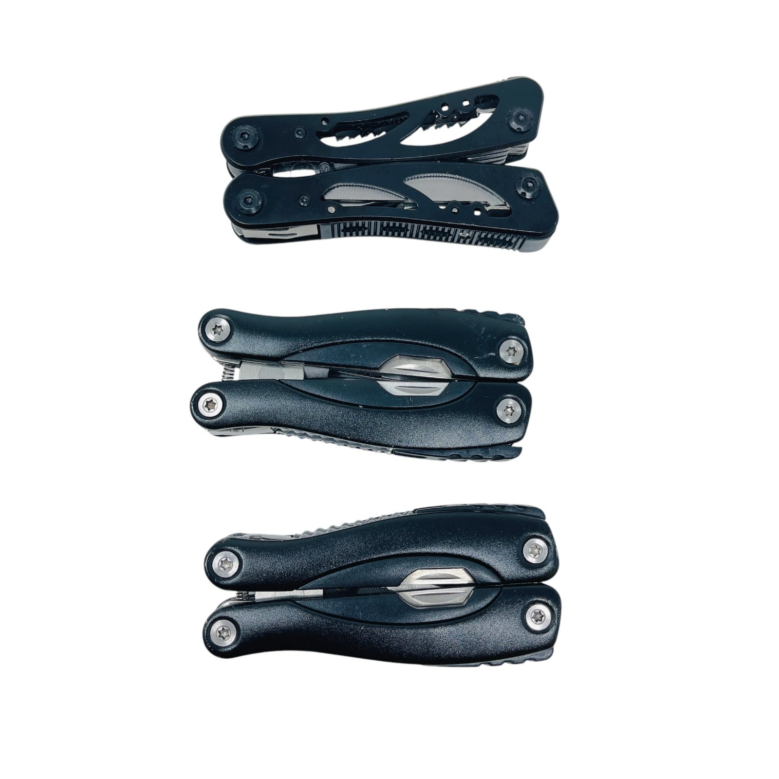 Blue Ridge Multi-Tool Pliers Set Tactical Black Skeleton Pliers EDC, 3 Pcs