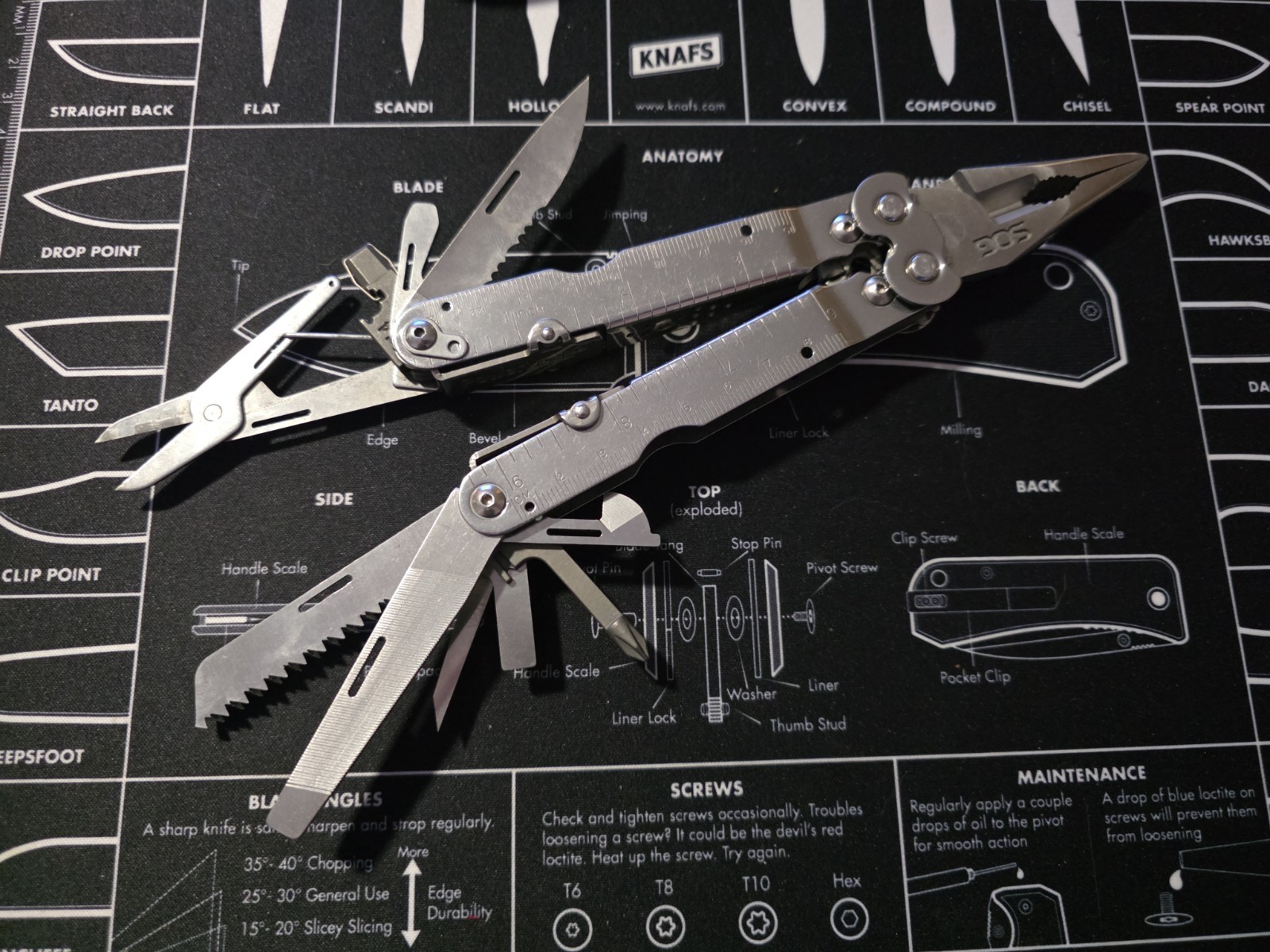 SOG PowerLock Silver Multi Tool Scissors Model No Sheath No Covers
